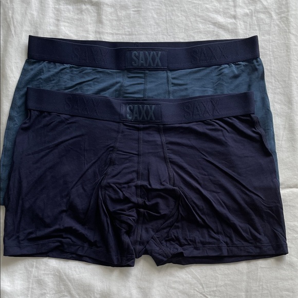 SAXX Men's Boxer Briefs - Dark Blue and Navy - (2) New - No tags